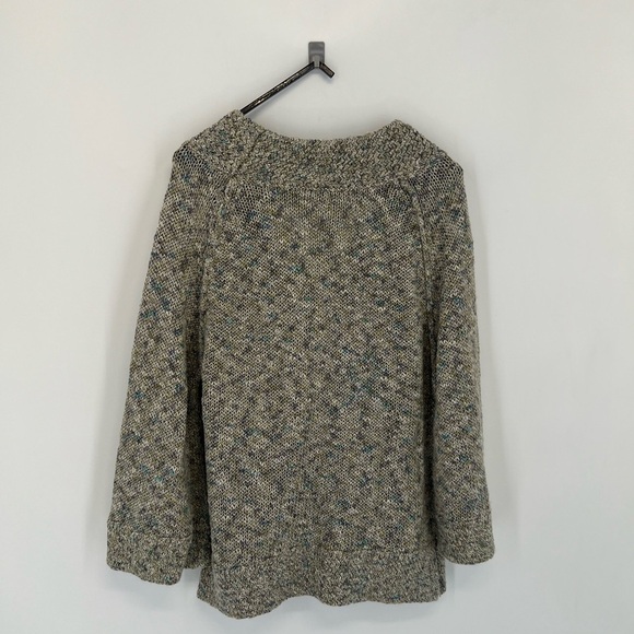 Margaret O’Leary Linen Blend Flecked Multi Knit Seashell Single Button Cardigan - Picture 8 of 8